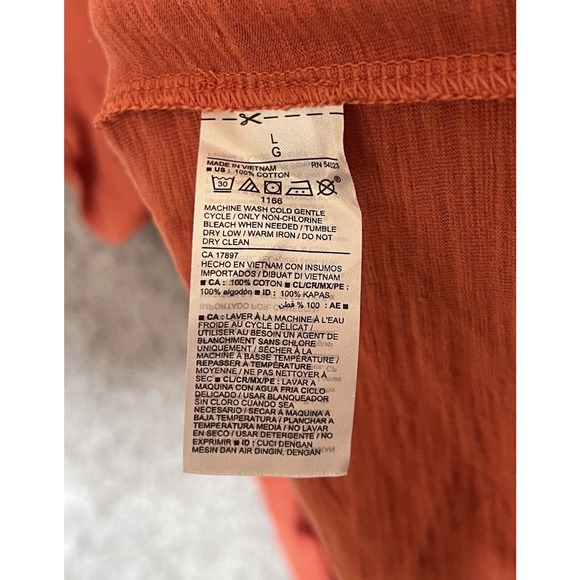 Old Navy Short Sleeve Elastic Waist Mini Dress Womens Size Large Chimayo Red - Picture 4 of 7